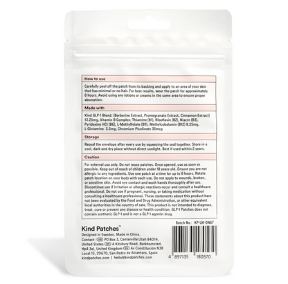 GLP-1 Craving Control Patches